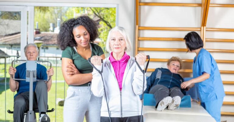 seniors exercising