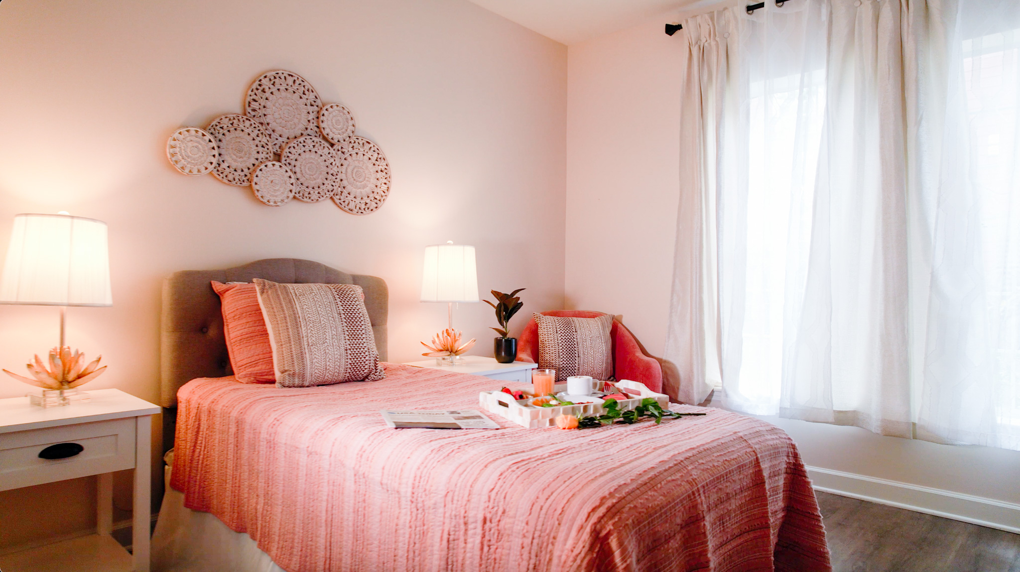 Pink bedroom