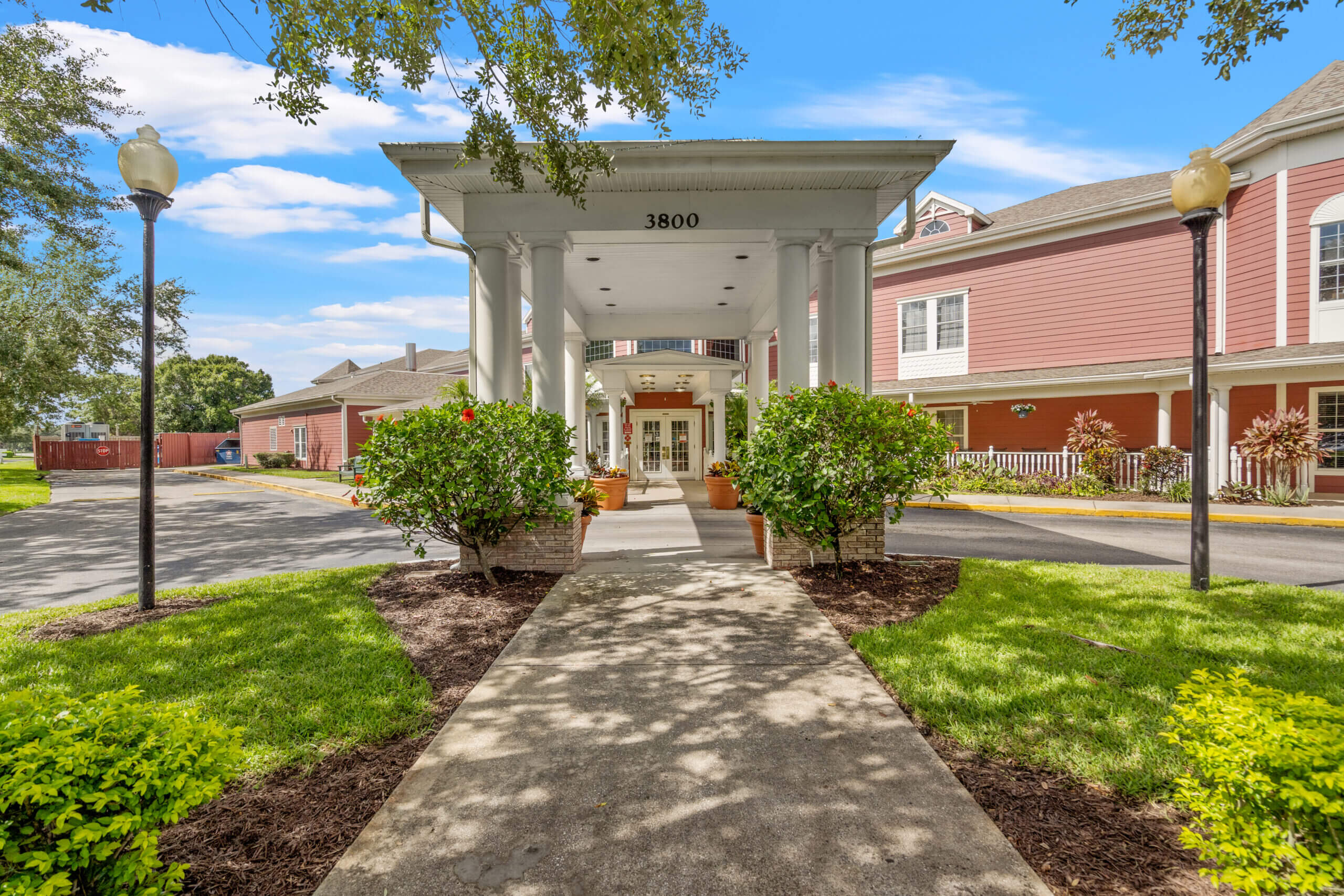 Hunters Creek building entrance